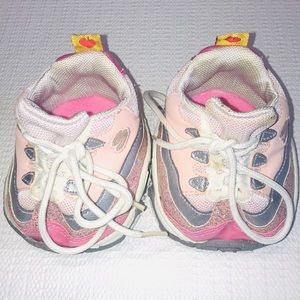 BUILD A BEAR pink white silver sparkle SKECHERS